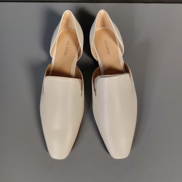 Via Spiga White Flat Shoes - Picture 8 of 9